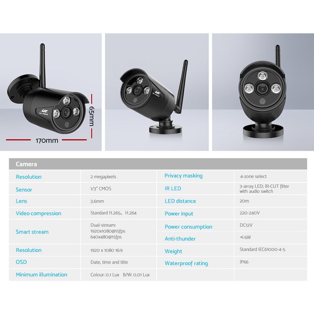 Wireless CCTV Security System (Set of 8)