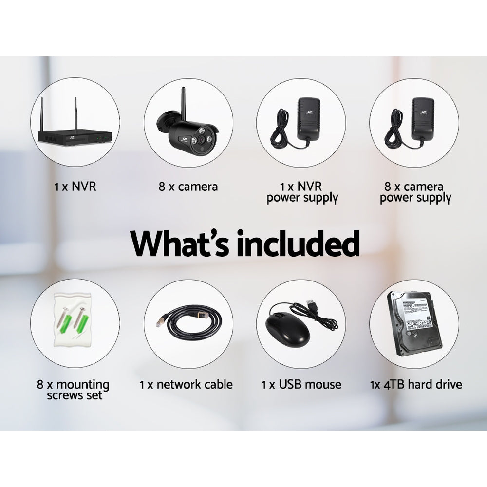 Wireless CCTV Security System (Set of 8)