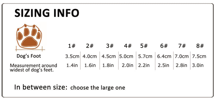 Weatherproof Dog Boots Size 5