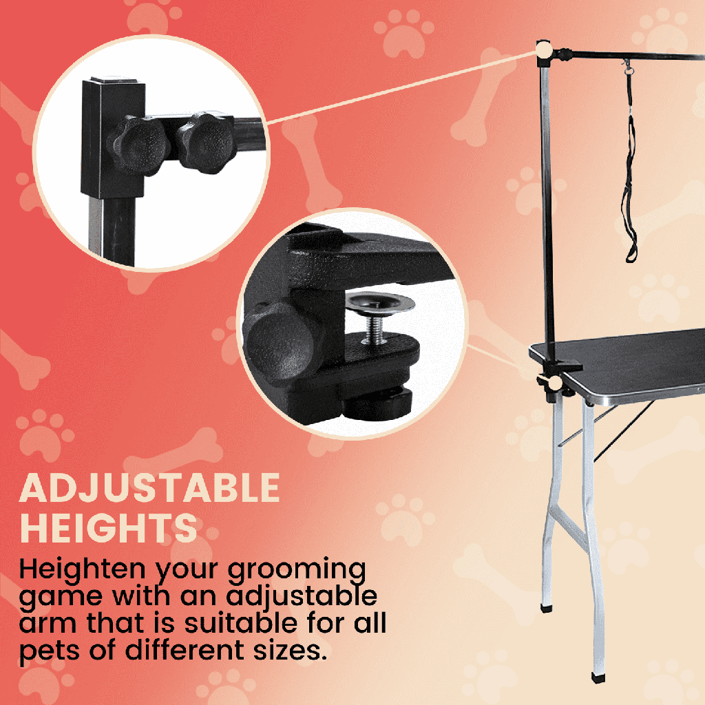 Grooming Table (Adjustable For All Pet Sizes)
