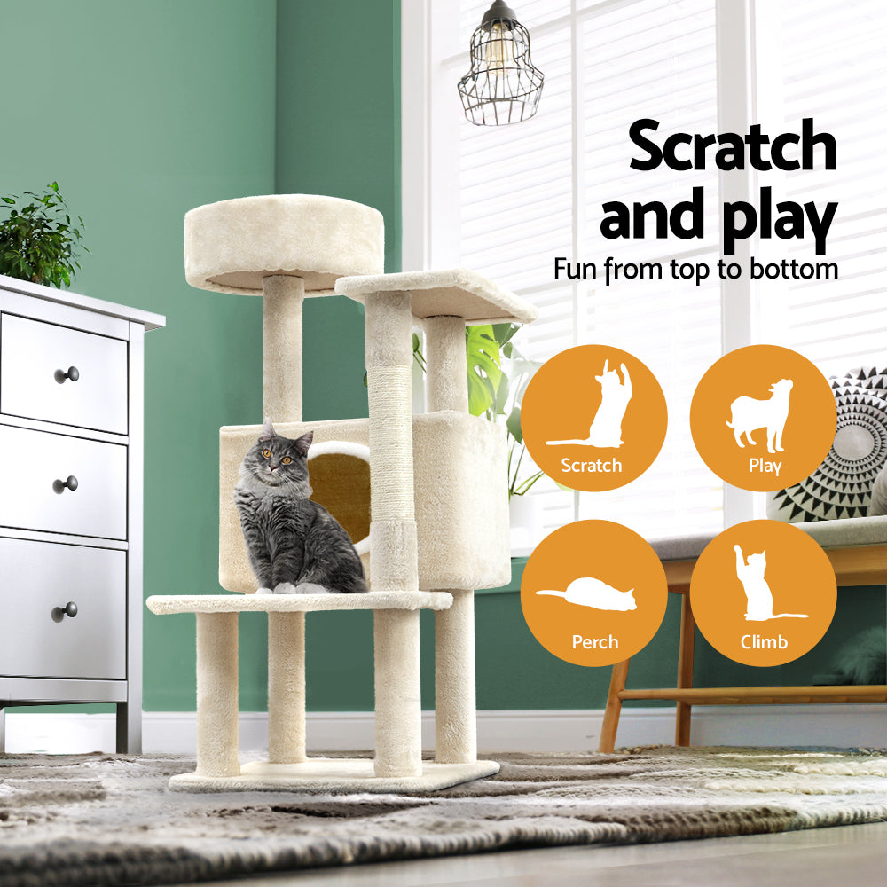 Cubby Cat Tree (90cm Beige)