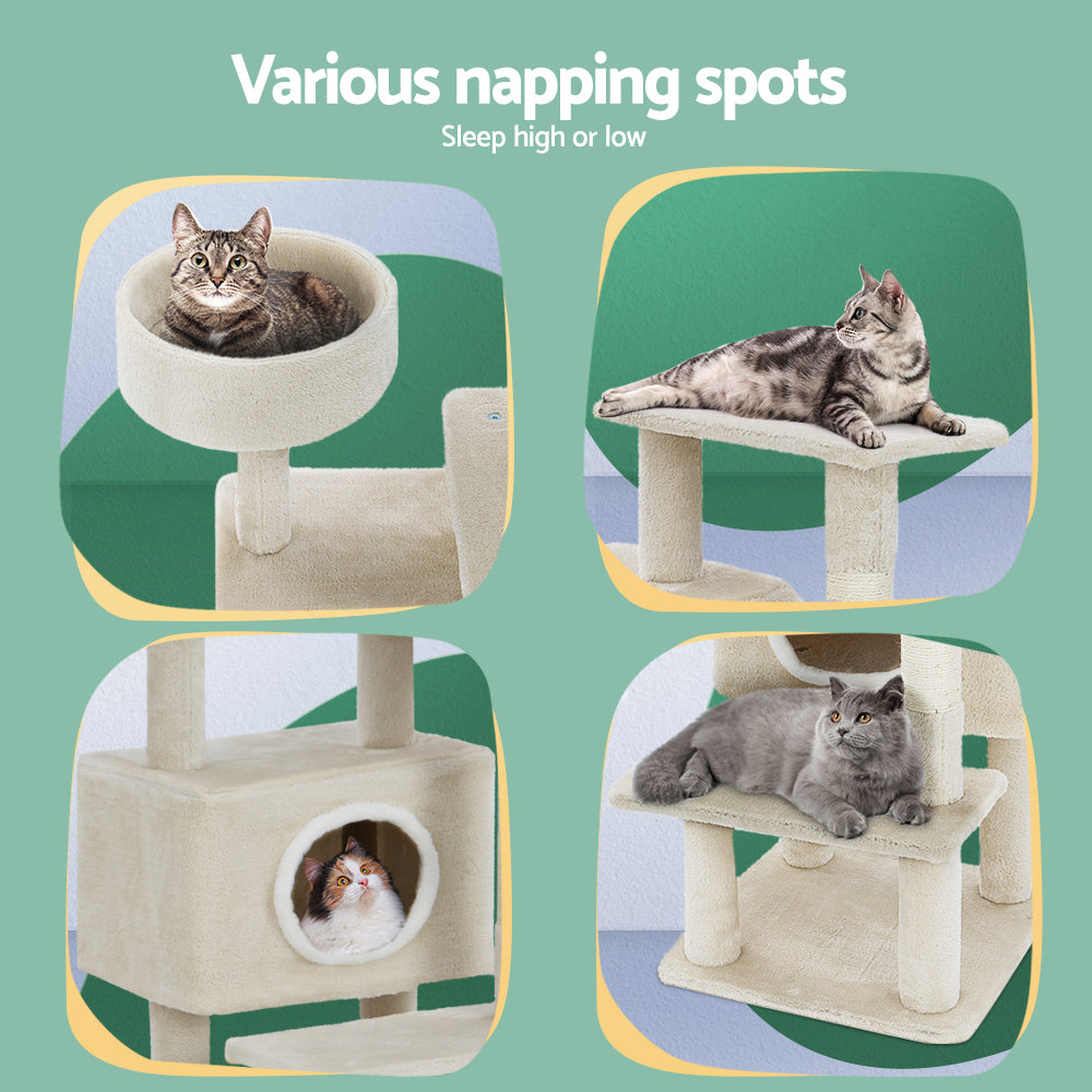 Cubby Cat Tree (90cm Beige)