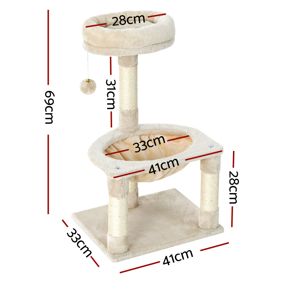 Beige Cat Tree 69cm