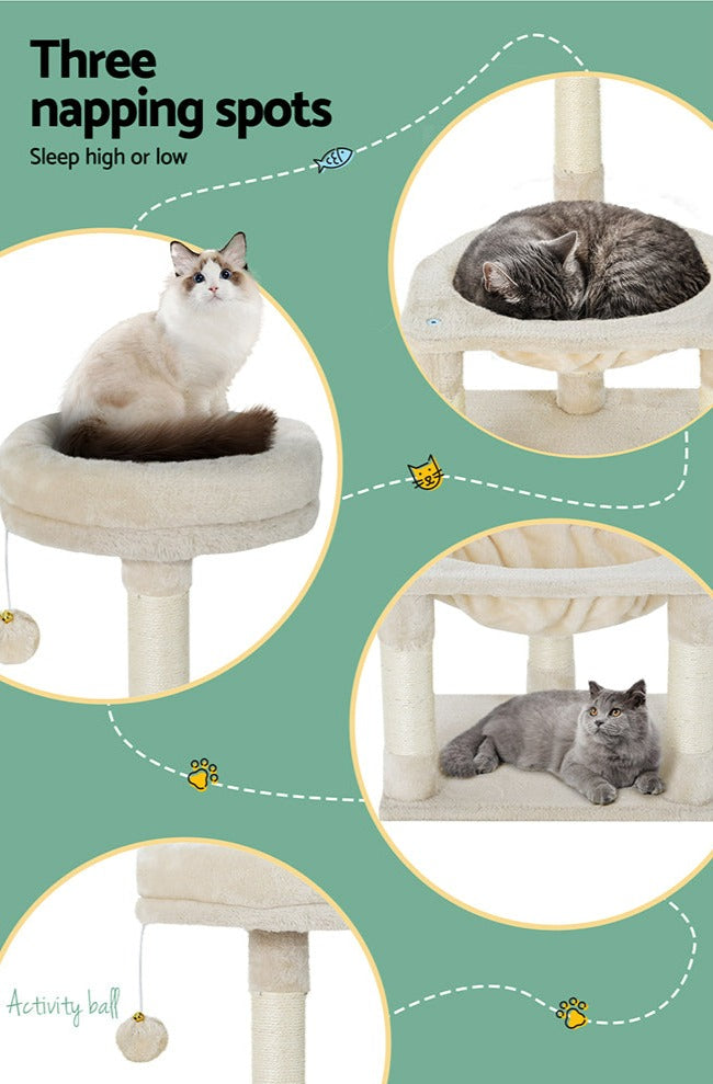 Beige Cat Tree 69cm