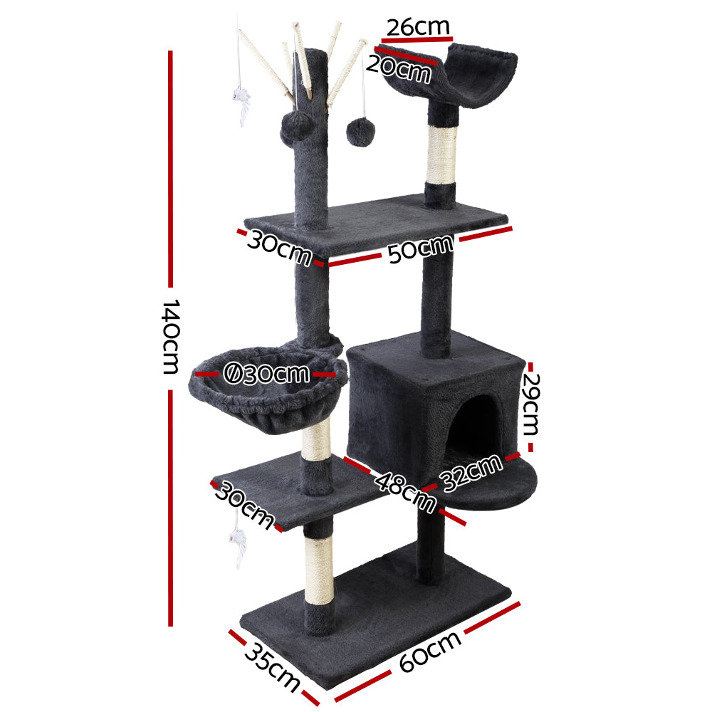 Cat Tree Tower 140cm