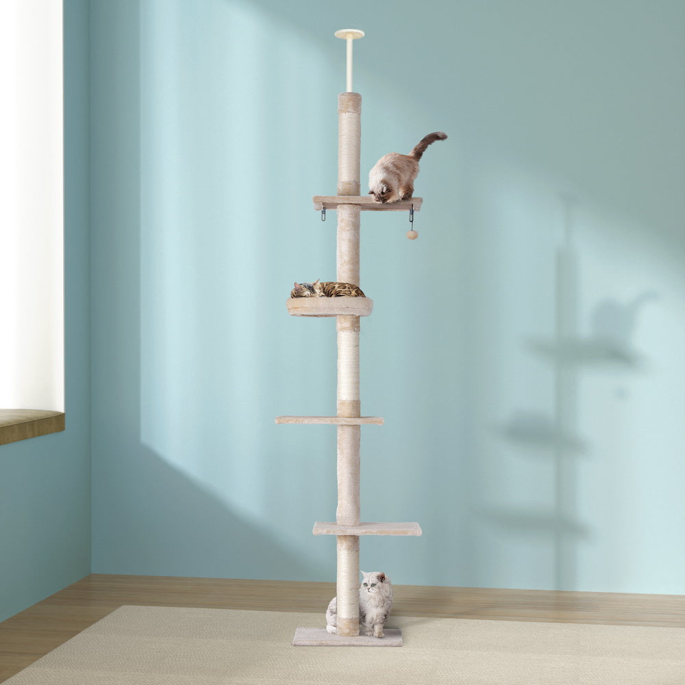 Soaring Heights Cat Scratching Tower (290cm beige)