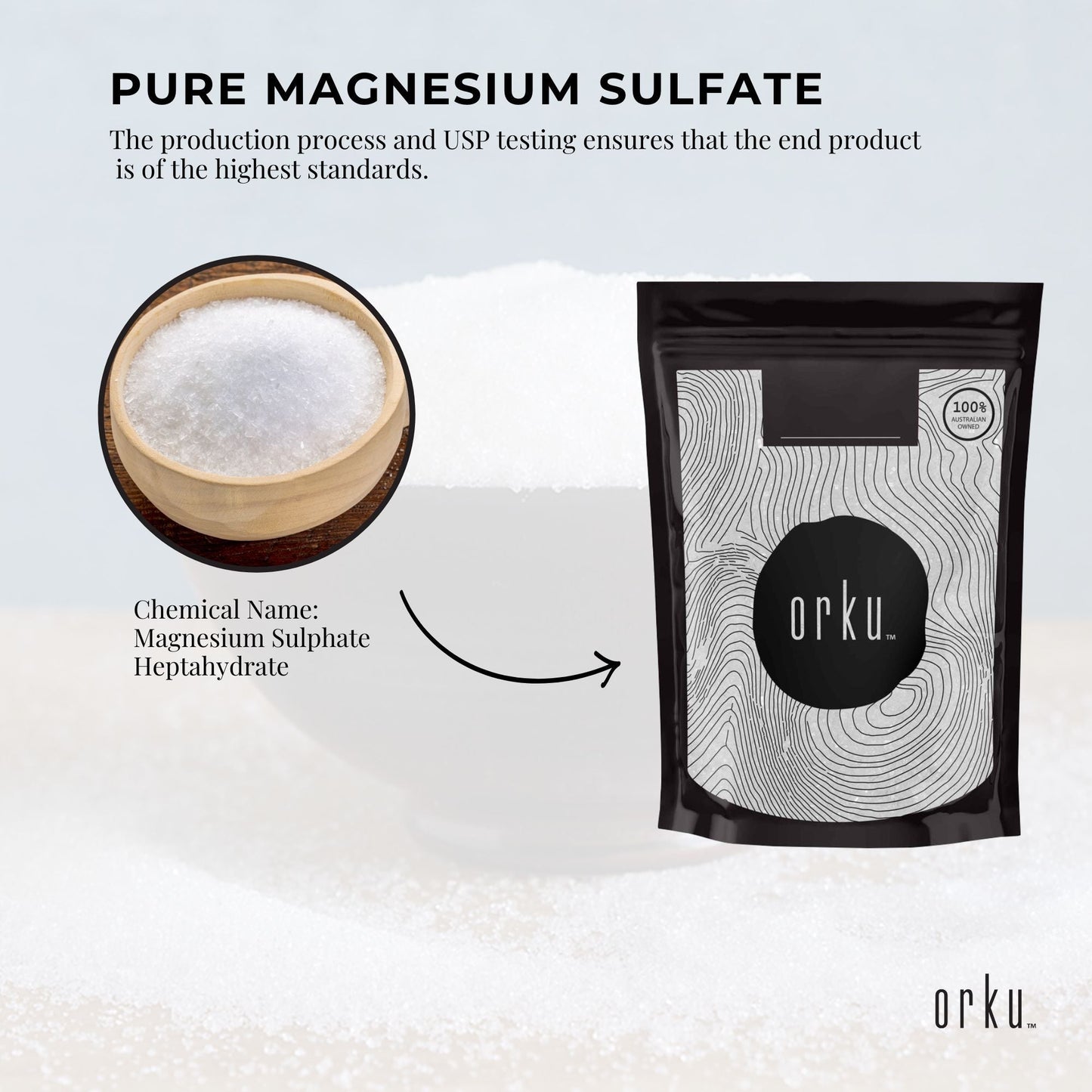 Pharmaceutical Grade Magnesium Sulphate Epsom Salts 400g