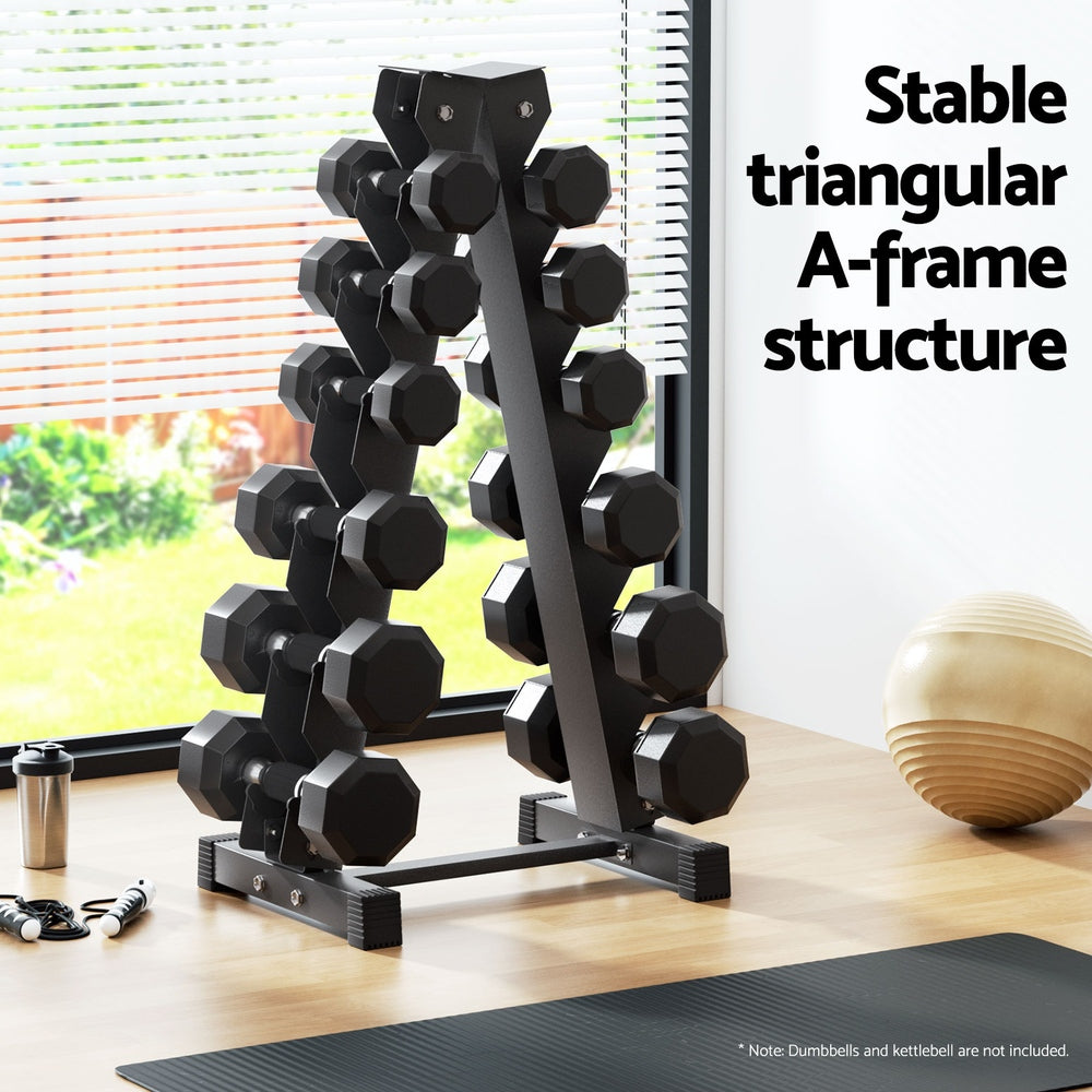 6 Tier Dumbbell Rack (200kg Capacity)