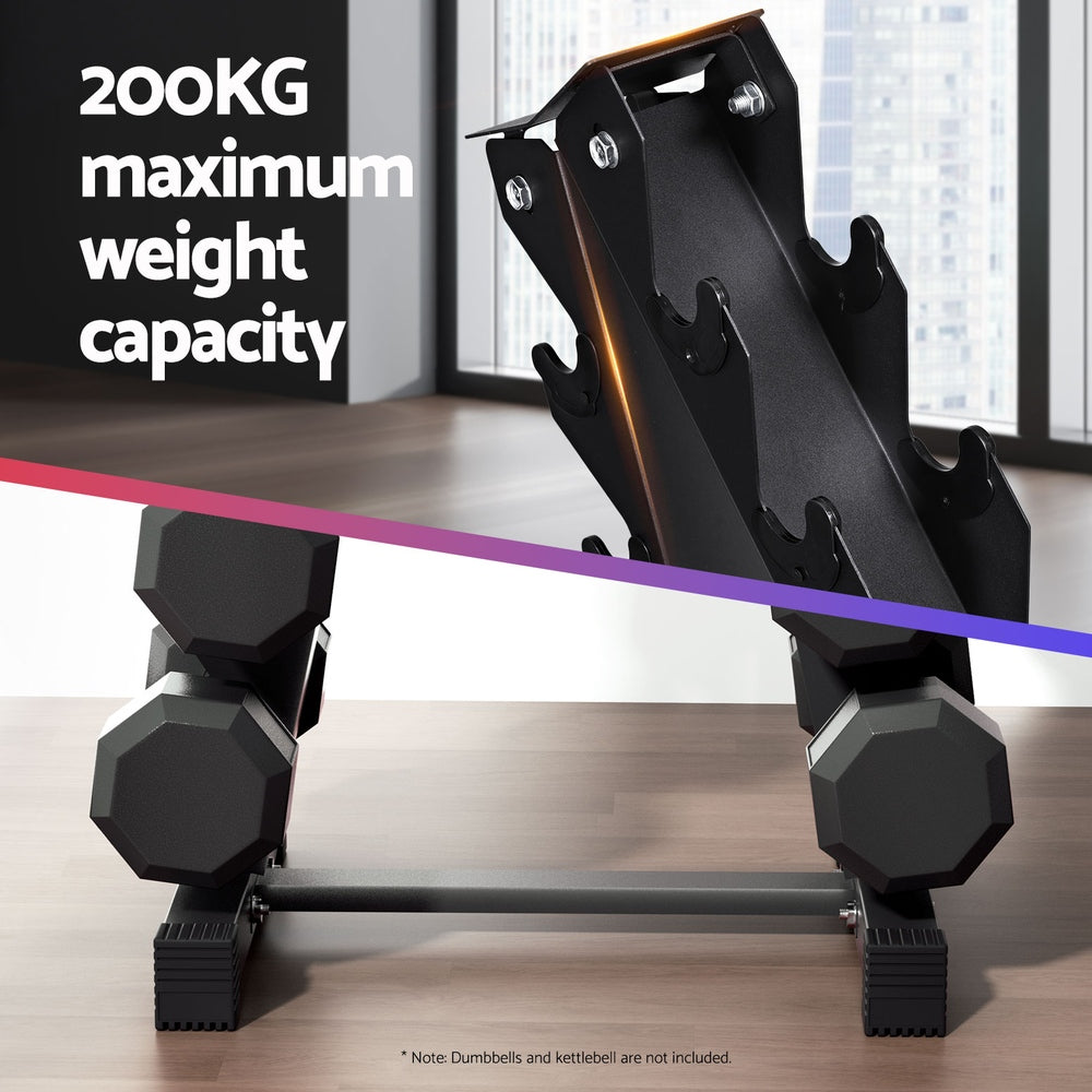 6 Tier Dumbbell Rack (200kg Capacity)