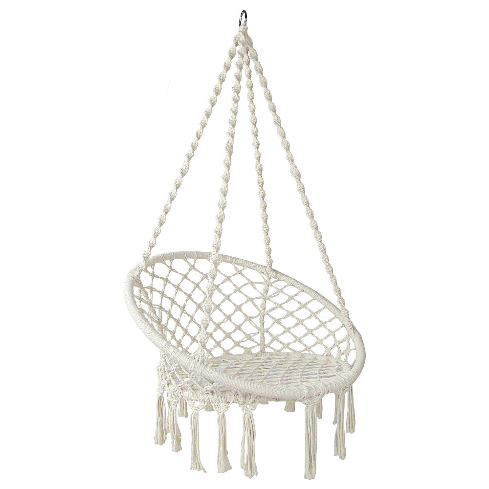 MACRAME SWING CHAIR (Cream)