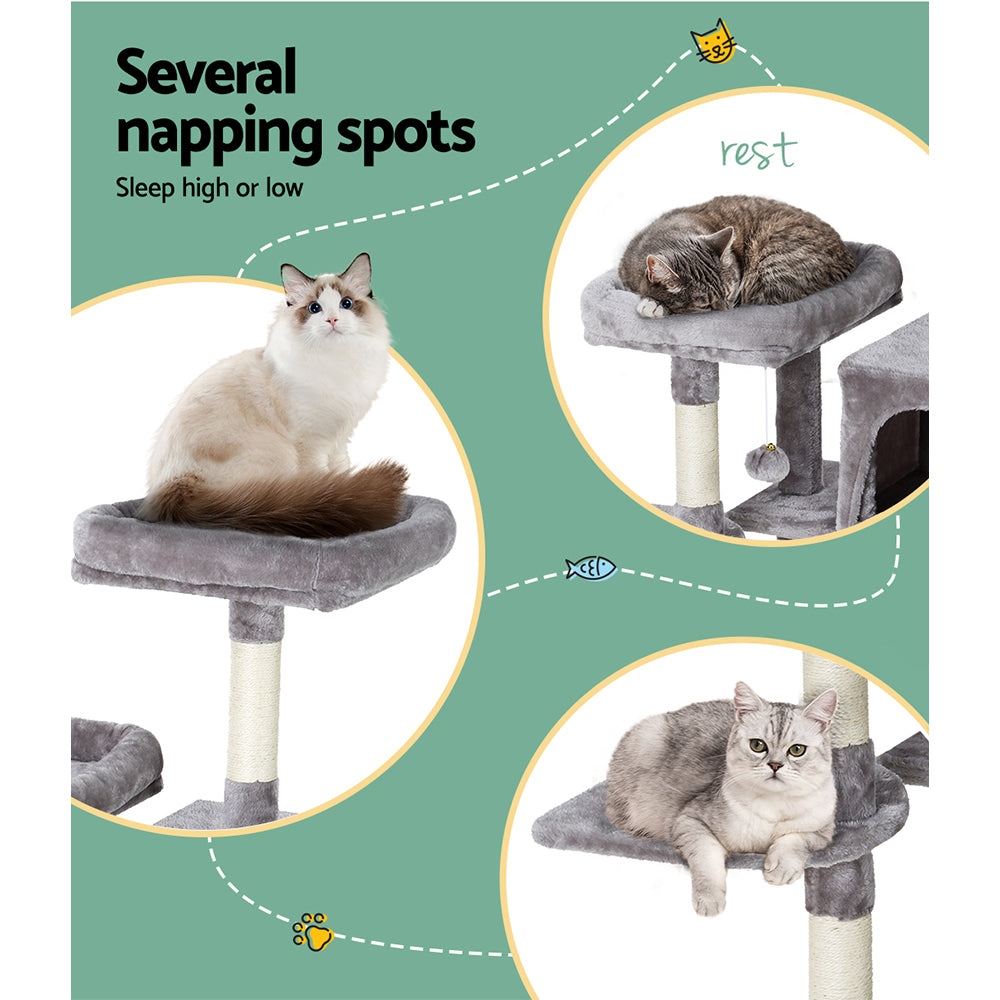 Cat Tree Tower (Grey) 103cm