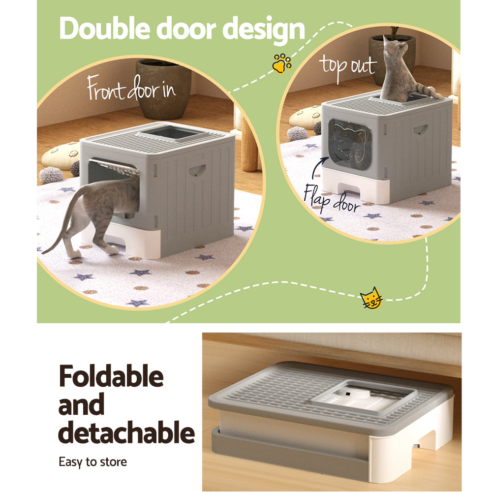 Dual Entry Cat House