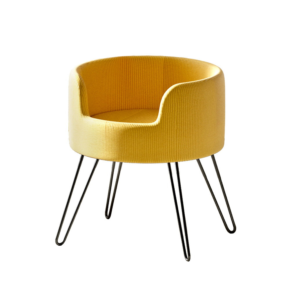 Velvet Pet Calming Chair (Yellow)