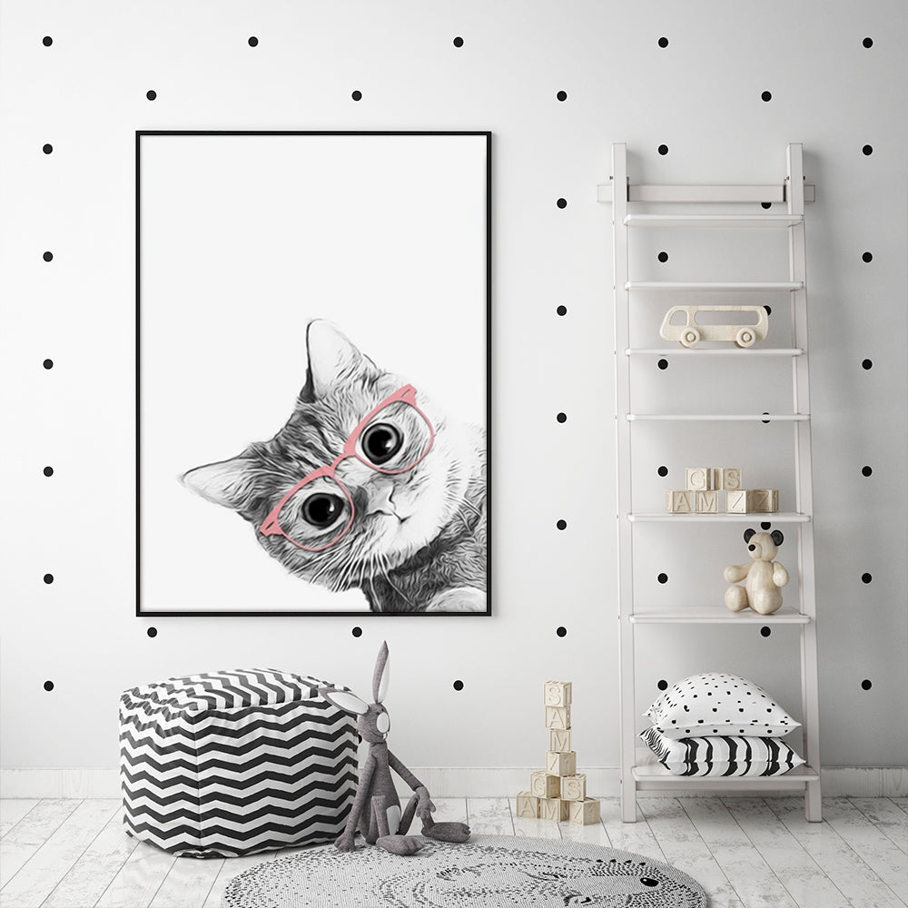 Cat Canvas Wall Art 50cmx70cm