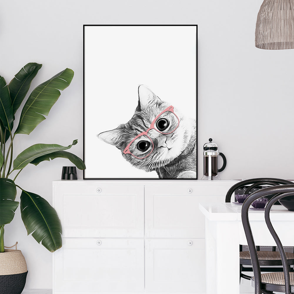 Cat Canvas Wall Art 50cmx70cm