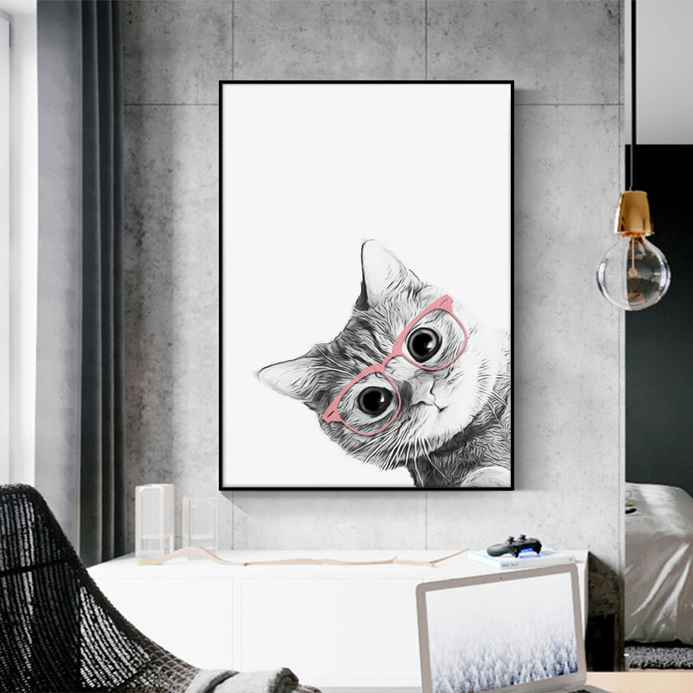 Cat Canvas Wall Art 50cmx70cm