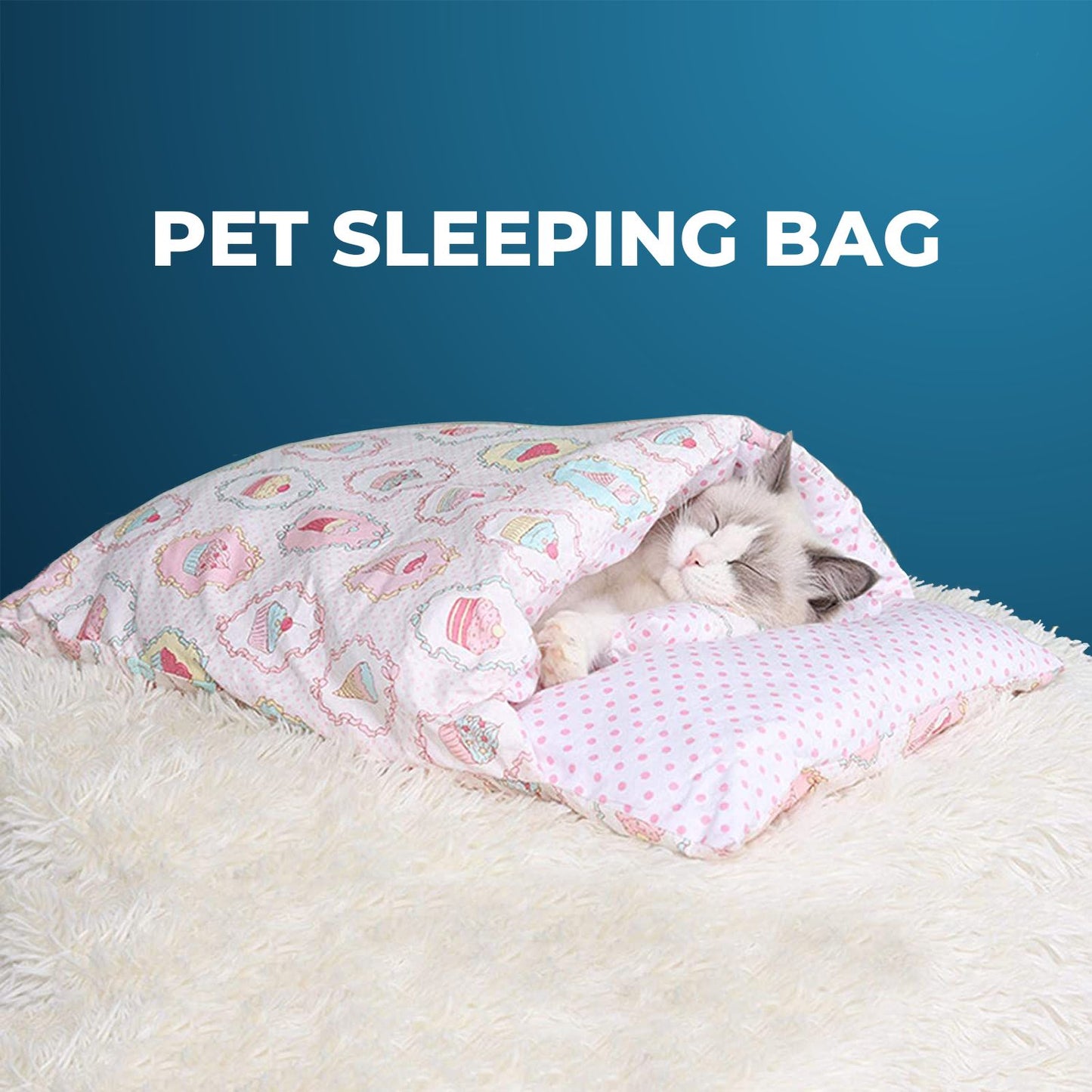 Pet Sleeping Bag (Ice Cream)