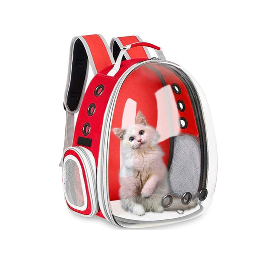 Space Capsule Pet Backpack (Red)