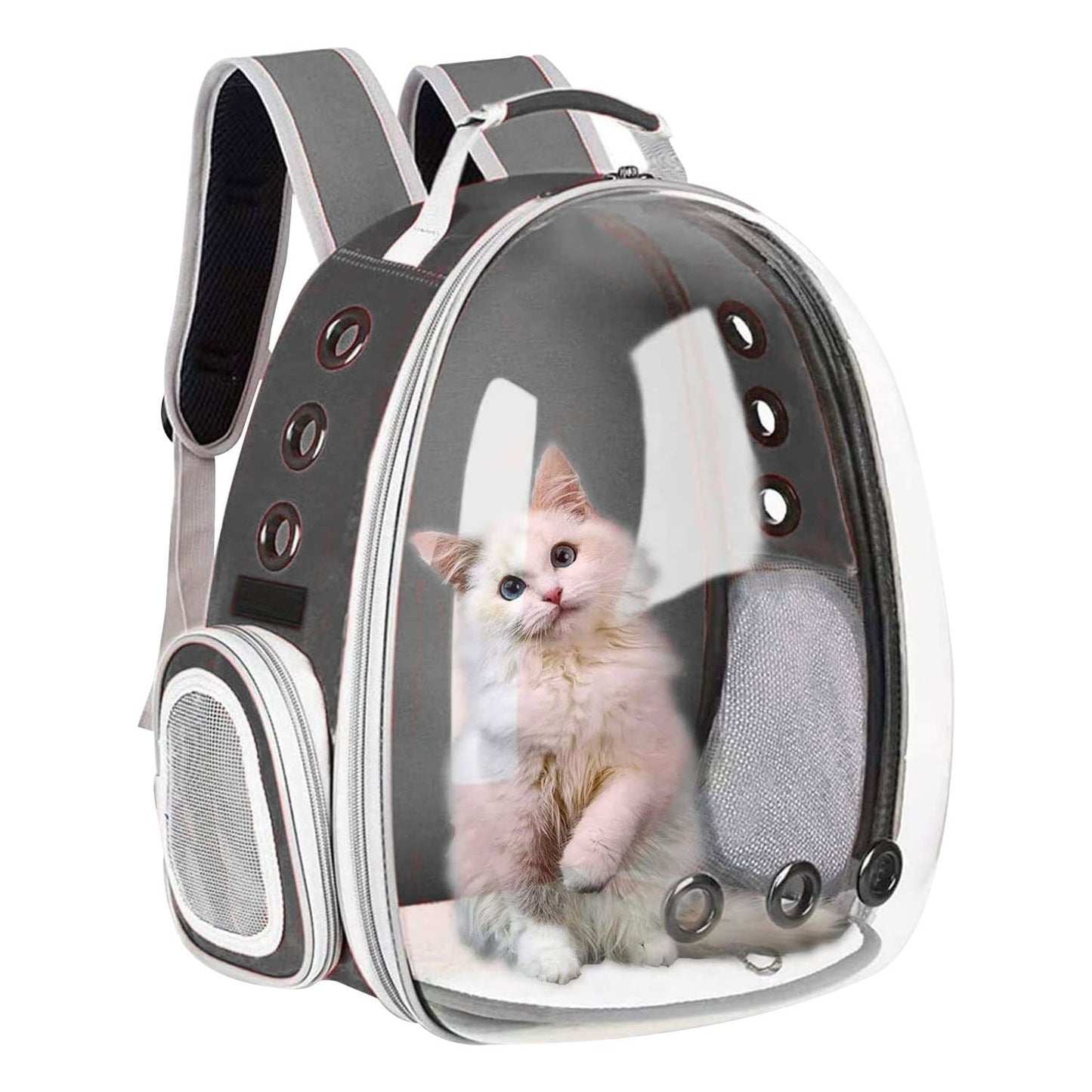 Space Capsule Pet Backpack (Grey)