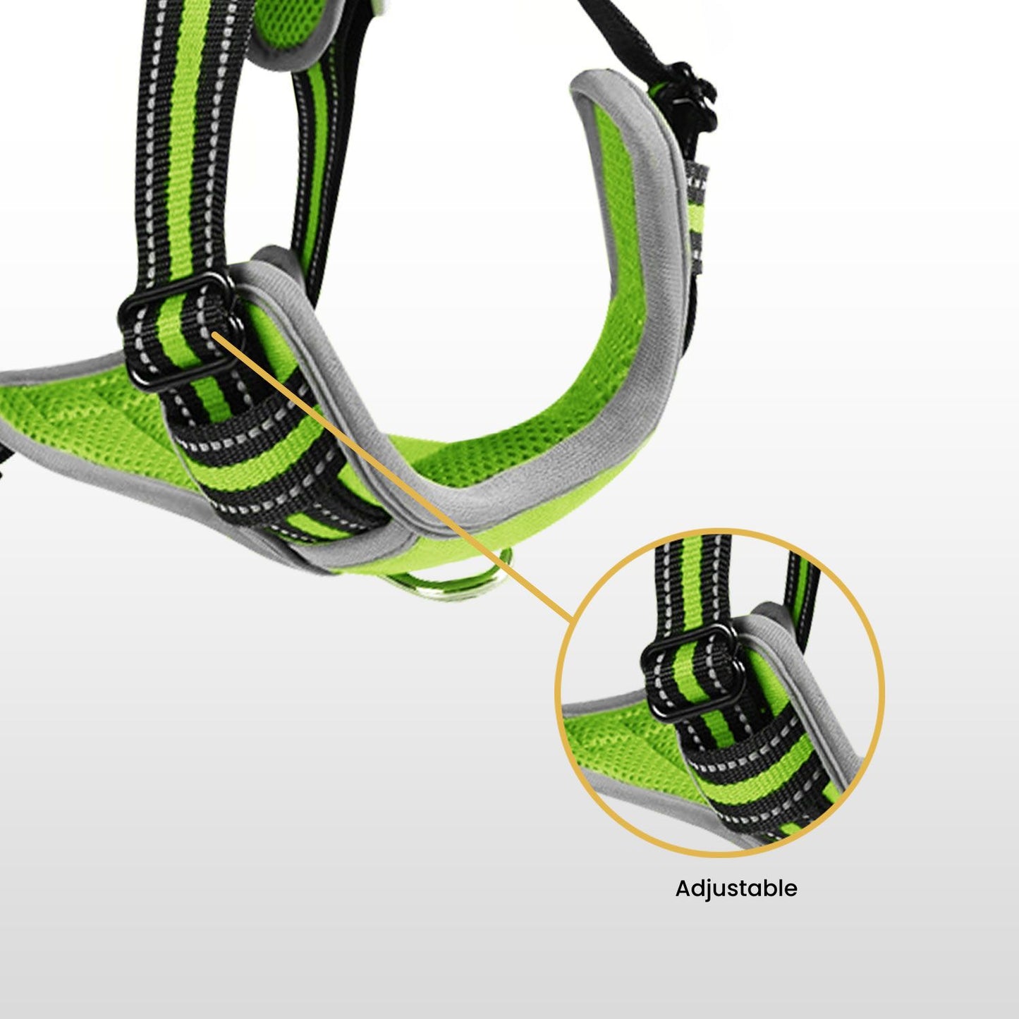 Durable Green Dog Harness | Dog Harness Medium | I Love Dogs & Fitness