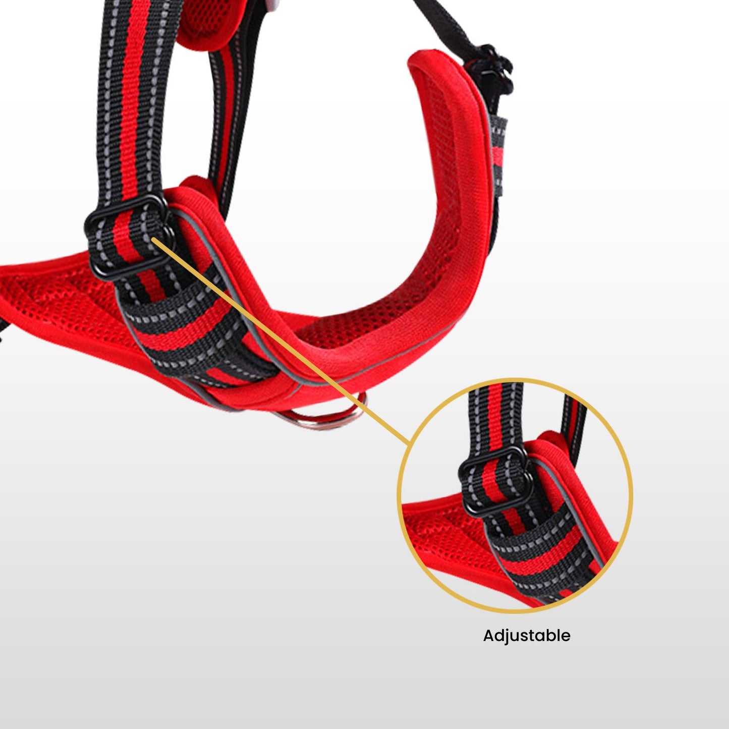 Durable Red Dog Harness | Outdoor Dog Gear Red | I Love Dogs & Fitness