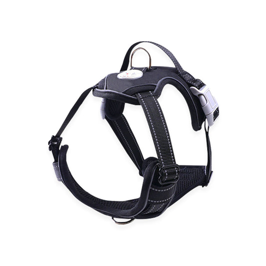 Durable Dog Harness Black | Black Pet Harness | I Love Dogs & Fitness