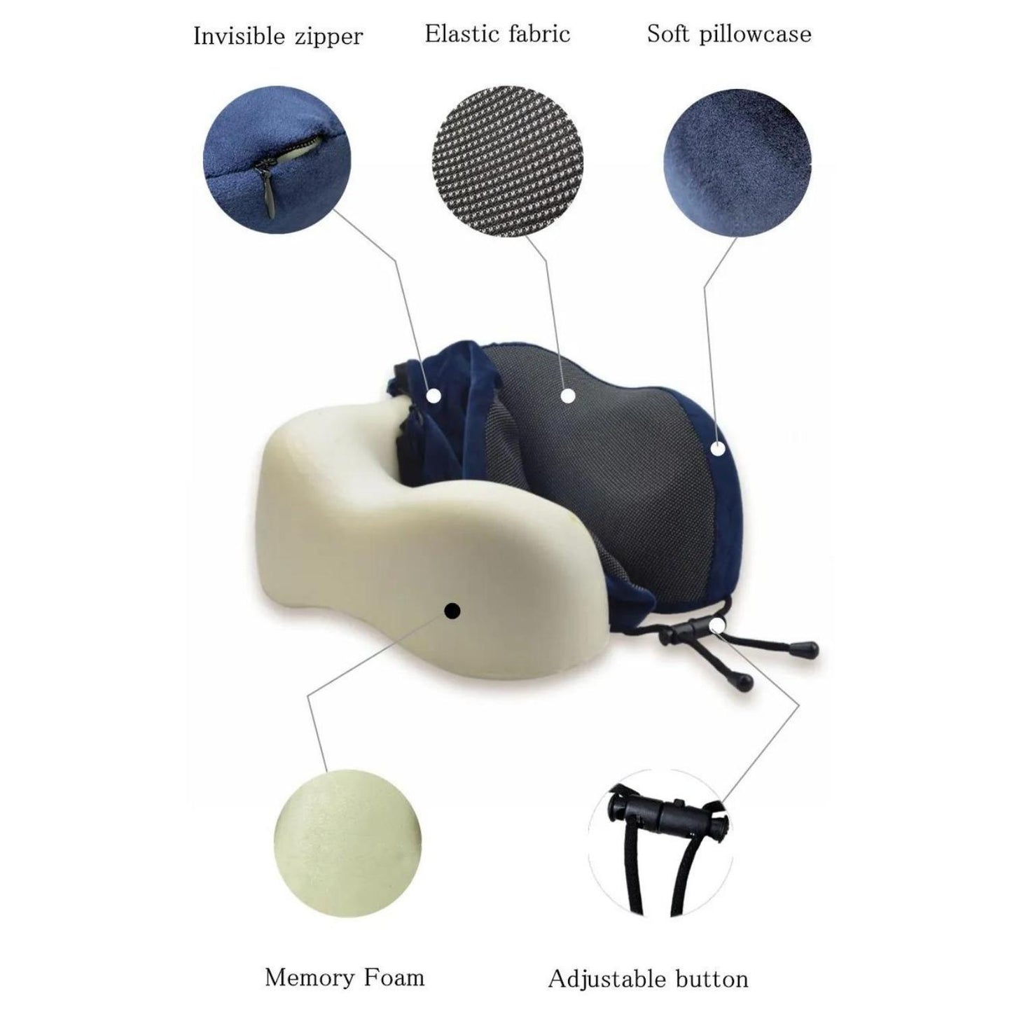 Memory Foam Travel Pillow