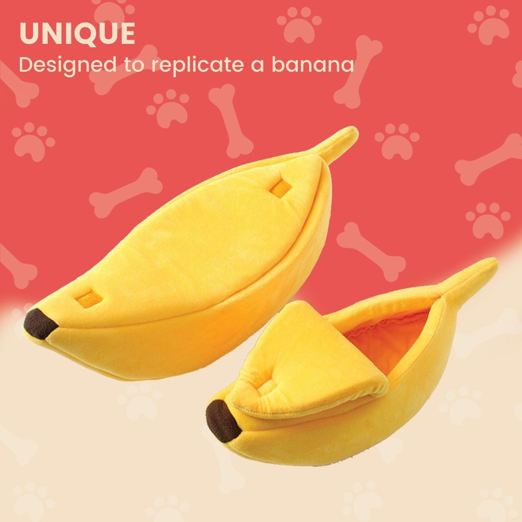 Banana Pet Bed (M Yellow)