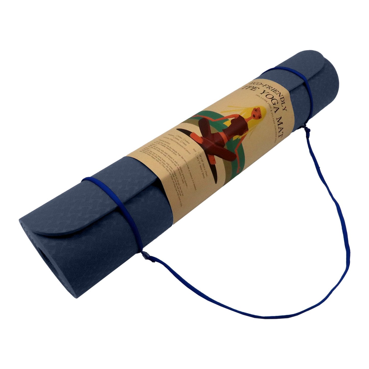 Eco-Friendly Yoga/Pilates Mat (Navy Blue)