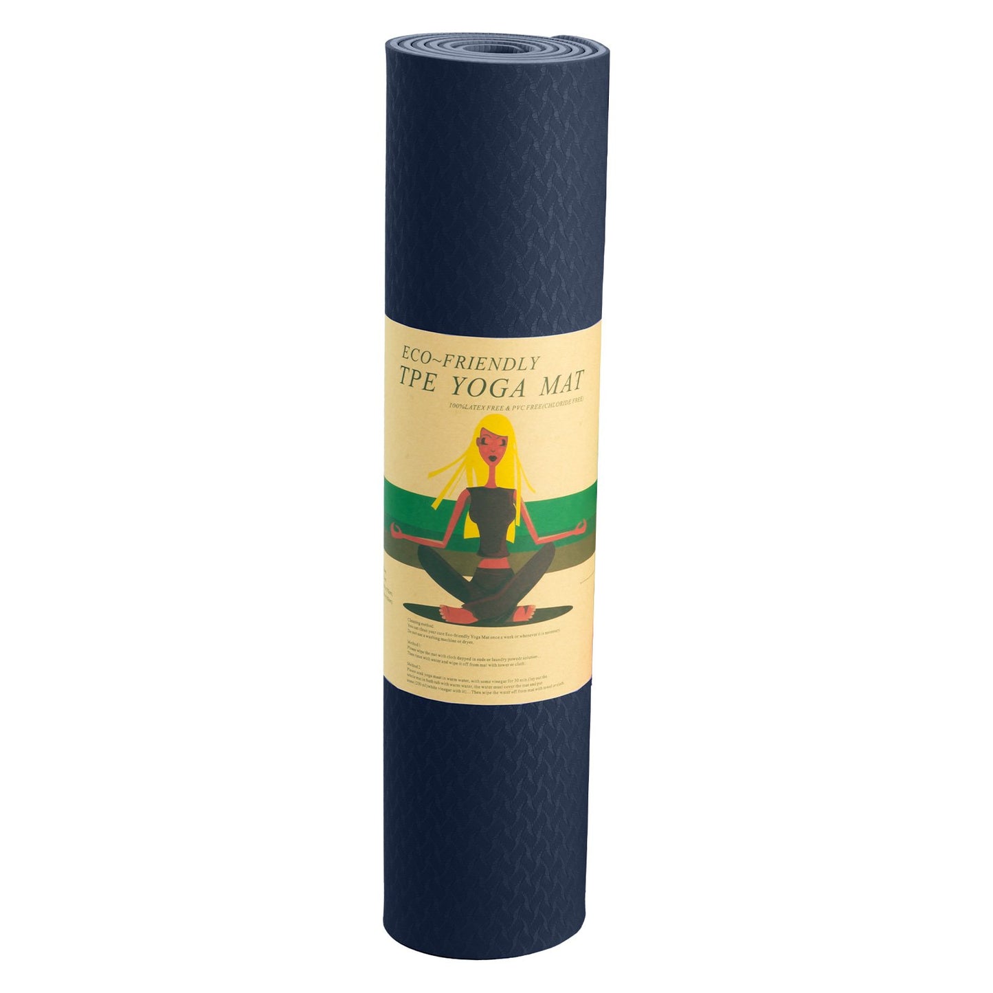 Eco-Friendly Yoga/Pilates Mat (Navy Blue)