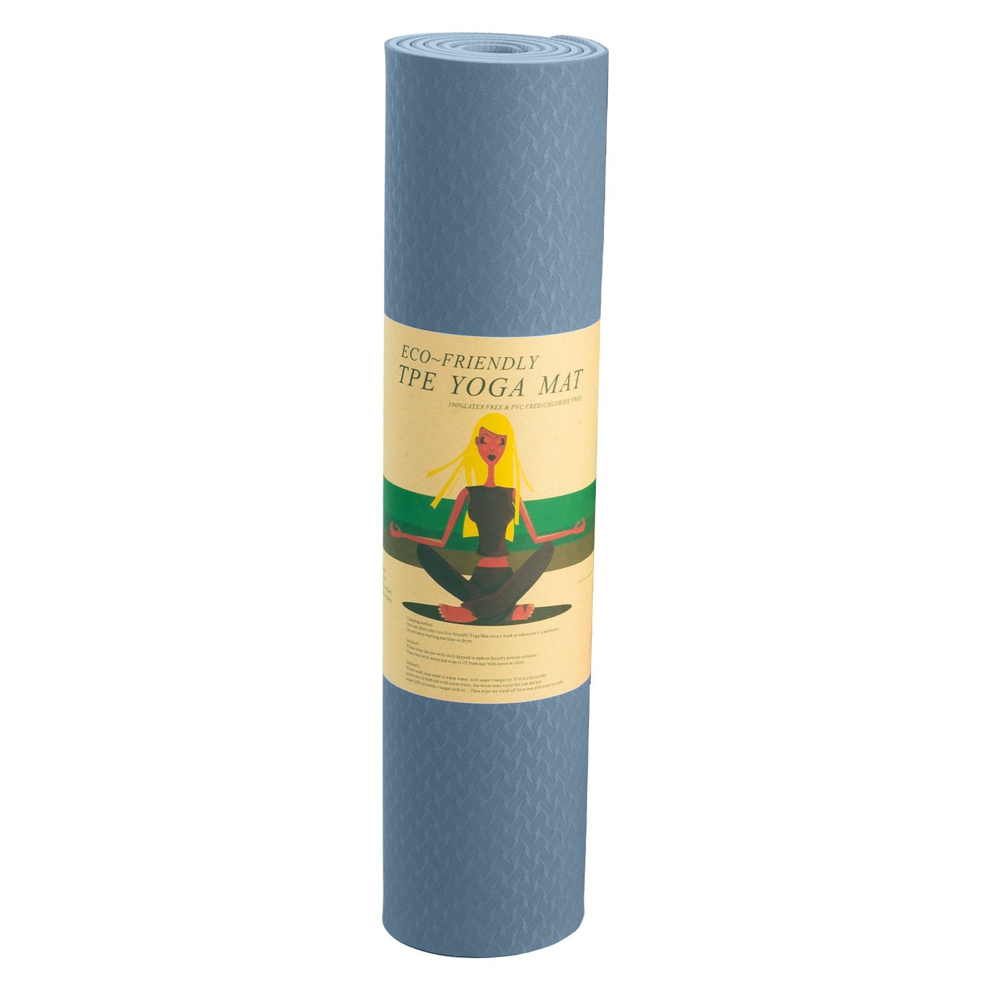 Eco-Friendly Yoga/Pilates Mat (Sky Blue)